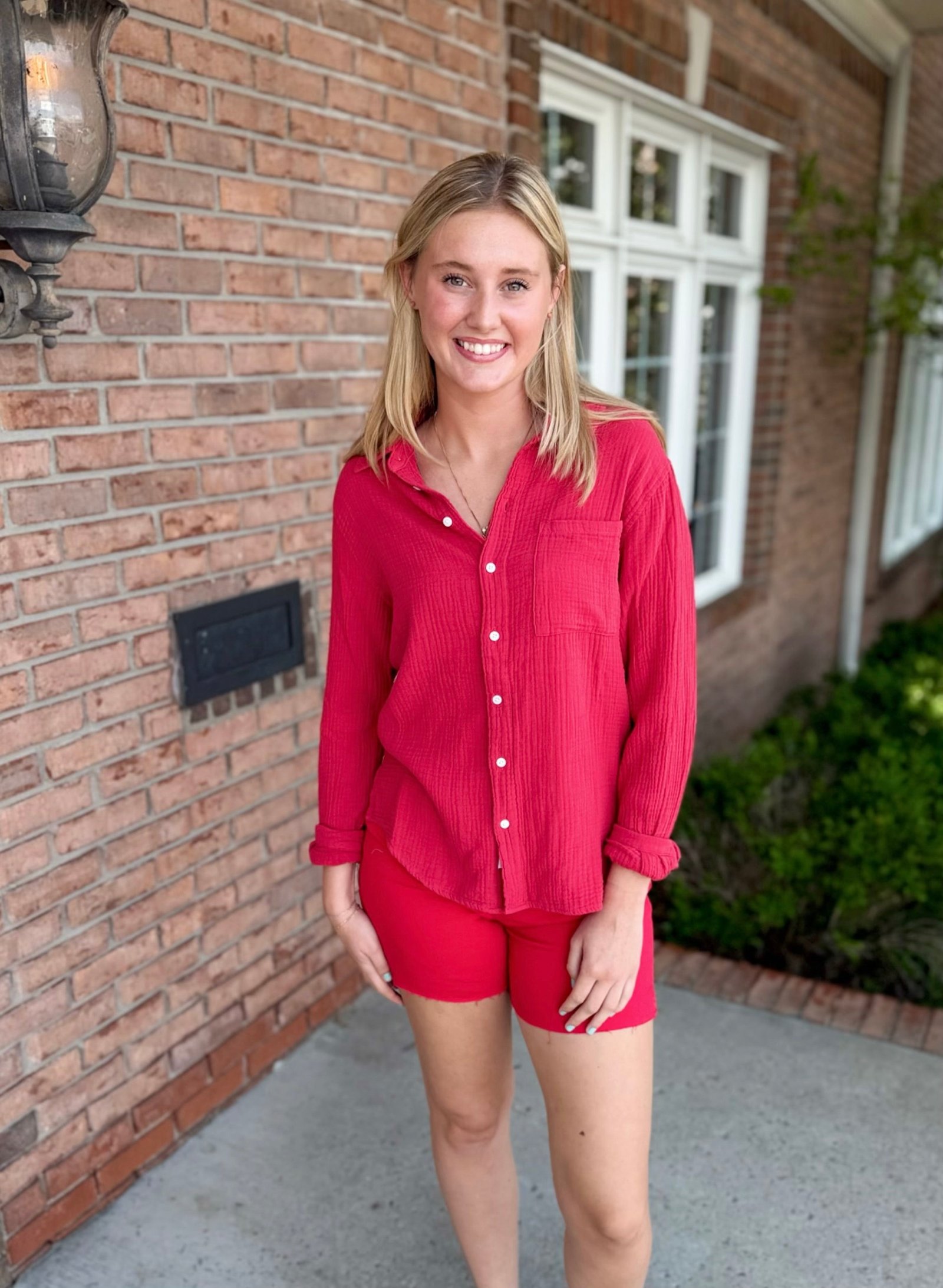 Gaia Shirt - Salsa-120 Casual Tops & Tees-Simply Stylish boutique-Simply Stylish Boutique | Women’s & Kid’s Fashion | Paducah, KY