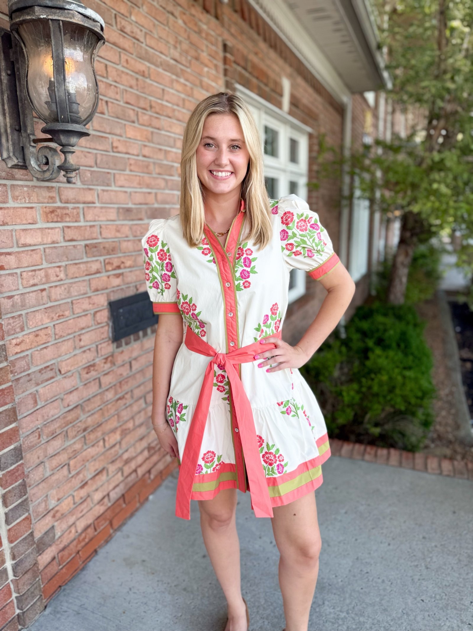 Coral Bloom Dress-310 Dresses-Simply Stylish boutique-Simply Stylish Boutique | Women’s & Kid’s Fashion | Paducah, KY