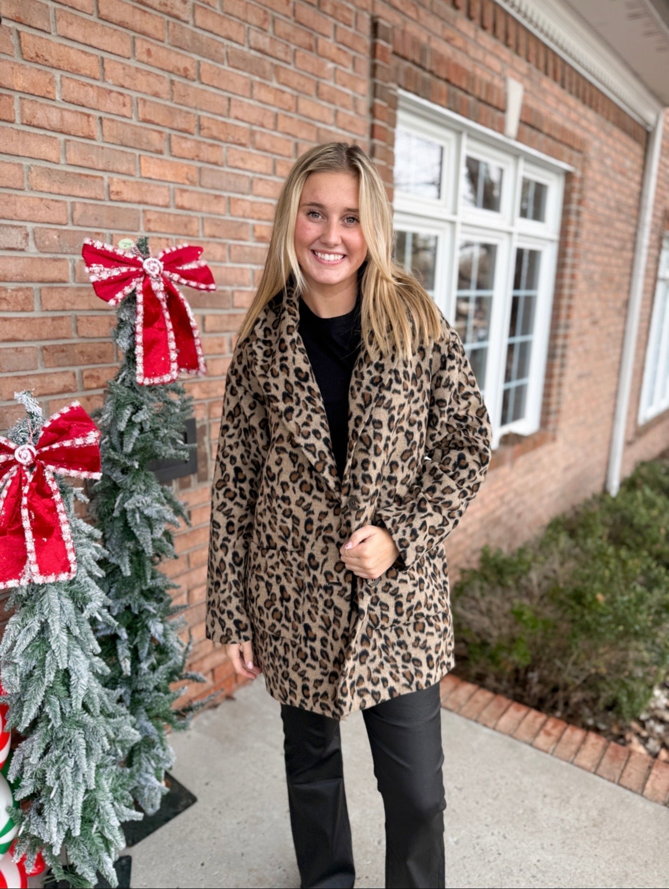 Lennon Leopard Coat-150 Jackets, Blazers, & Outerwear-Simply Stylish Boutique-Simply Stylish Boutique | Women’s & Kid’s Fashion | Paducah, KY