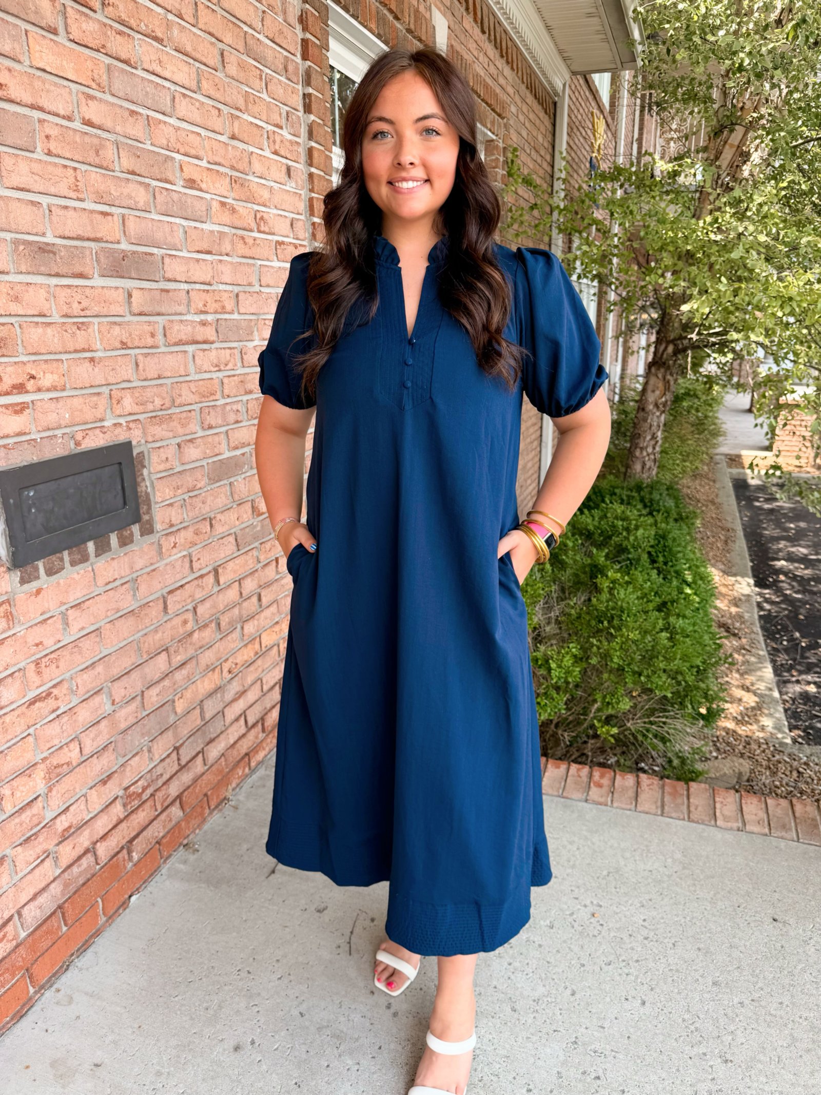 Timeless Navy Dress-310 Dresses-Simply Stylish boutique-Simply Stylish Boutique | Women’s & Kid’s Fashion | Paducah, KY