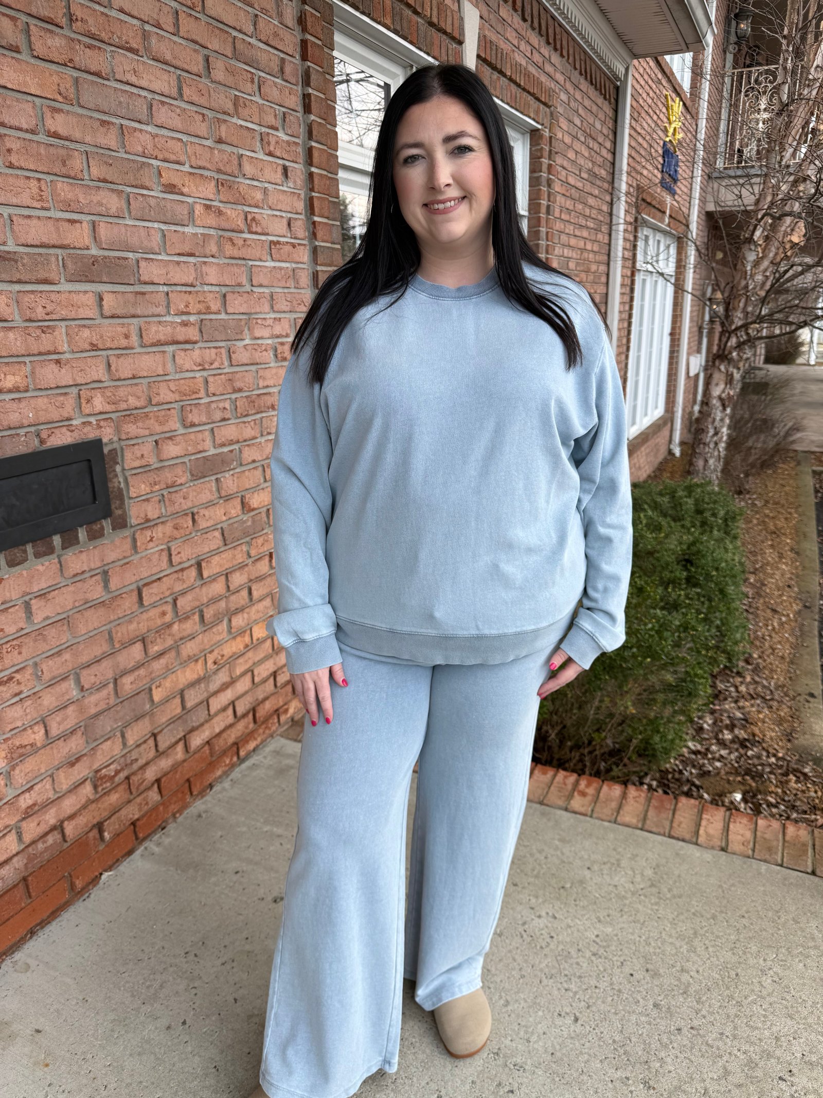 Hunter Knit Denim Pant-120 Casual Tops & Tees-Simply Stylish Boutique-Simply Stylish Boutique | Women’s & Kid’s Fashion | Paducah, KY