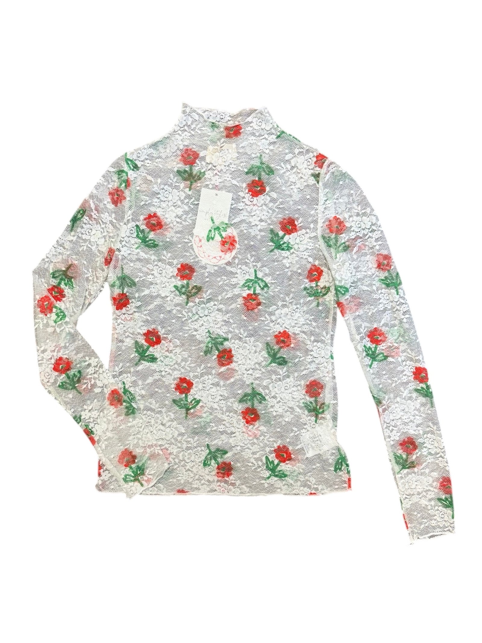 Bloom Lace Mesh Top-120 Casual Tops & Tees-Simply Stylish Boutique-Simply Stylish Boutique | Women’s & Kid’s Fashion | Paducah, KY