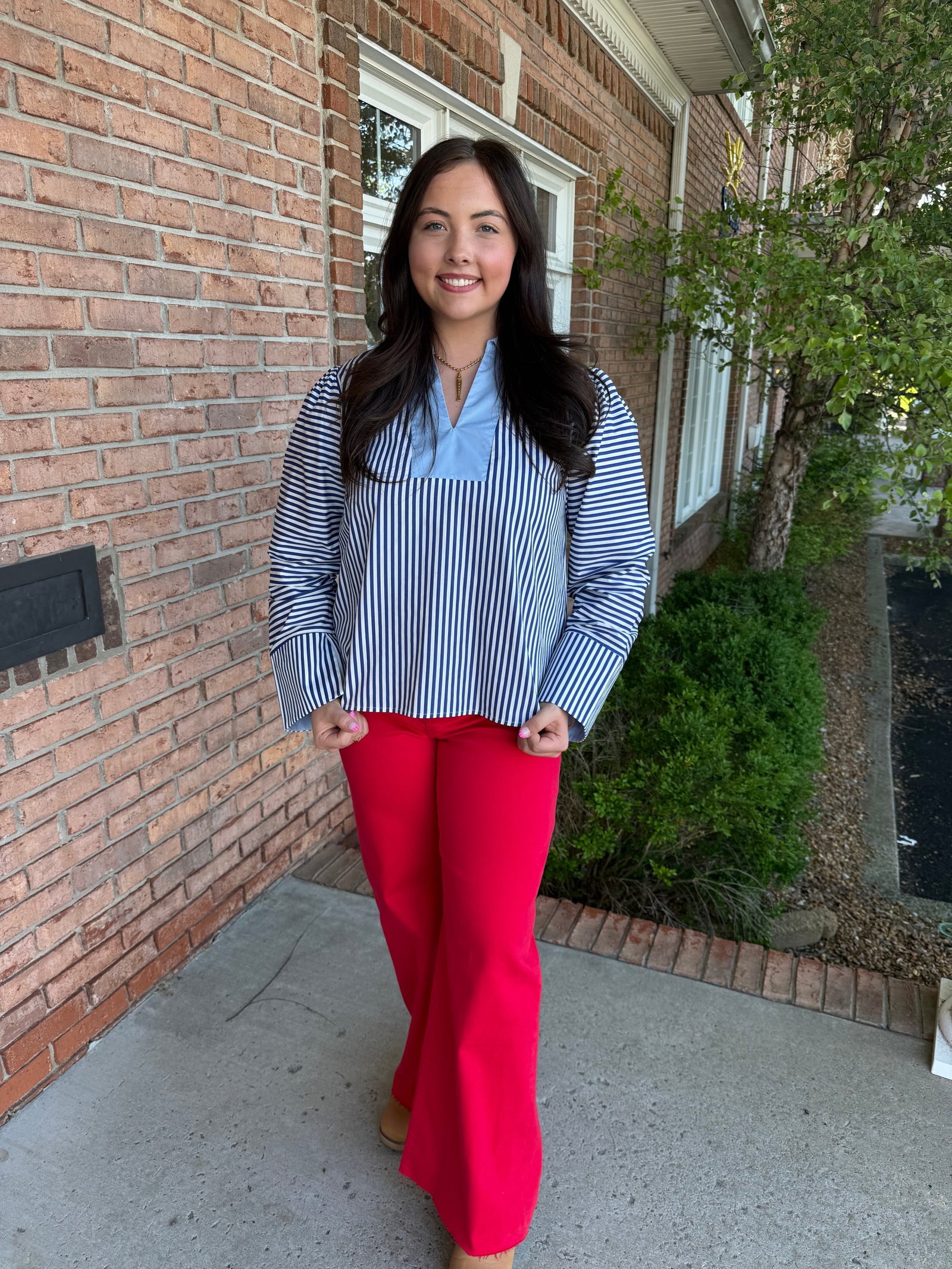 Sutton Collar Top-130 Dressy Tops & Blouses-Simply Stylish boutique-Simply Stylish Boutique | Women’s & Kid’s Fashion | Paducah, KY