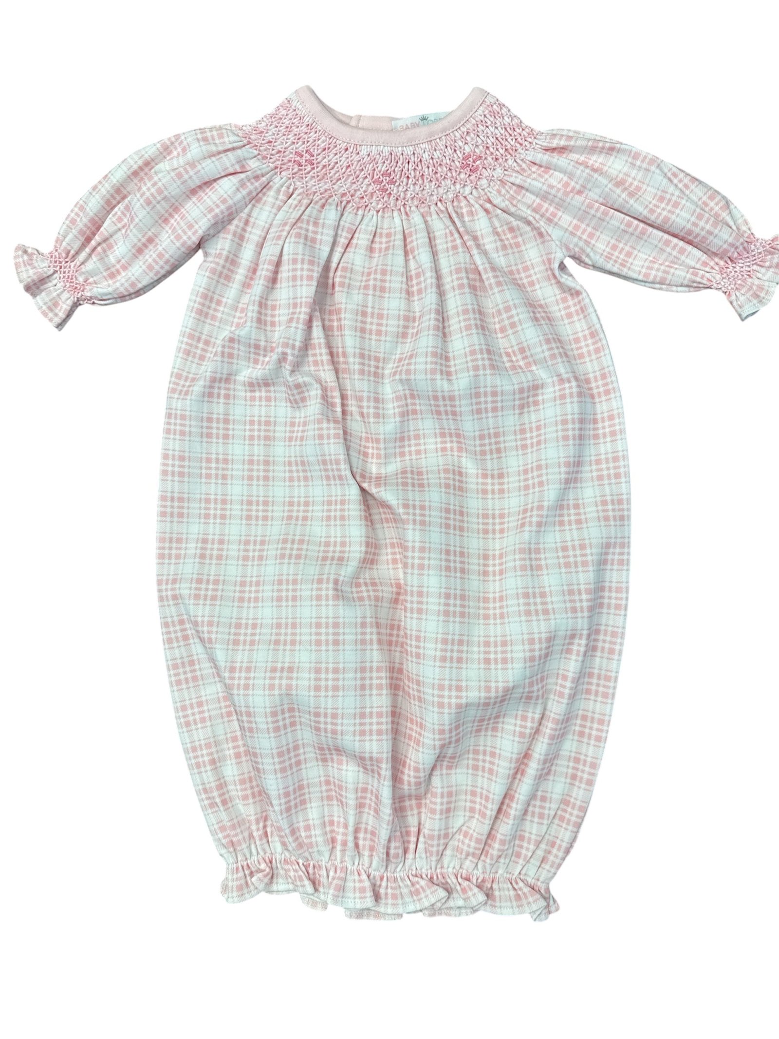 Rossy Pink Smocked Gown-520 Baby & Kids Gifts-Simply Stylish Boutique-Simply Stylish Boutique | Women’s & Kid’s Fashion | Paducah, KY
