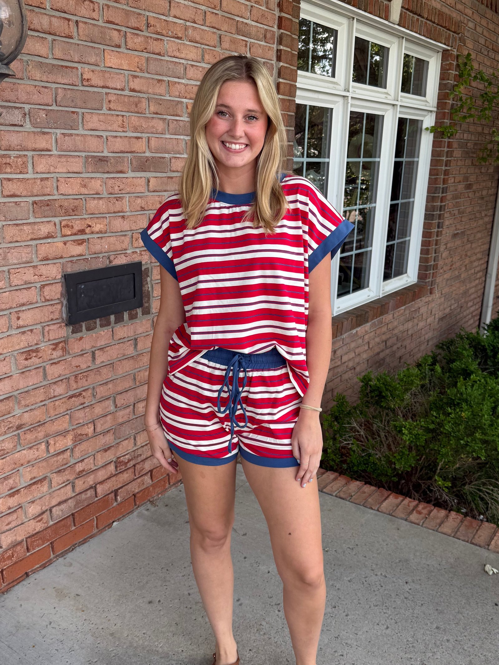 Americana Striped Set-320 Jumpers/Rompers-Simply Stylish boutique-Simply Stylish Boutique | Women’s & Kid’s Fashion | Paducah, KY