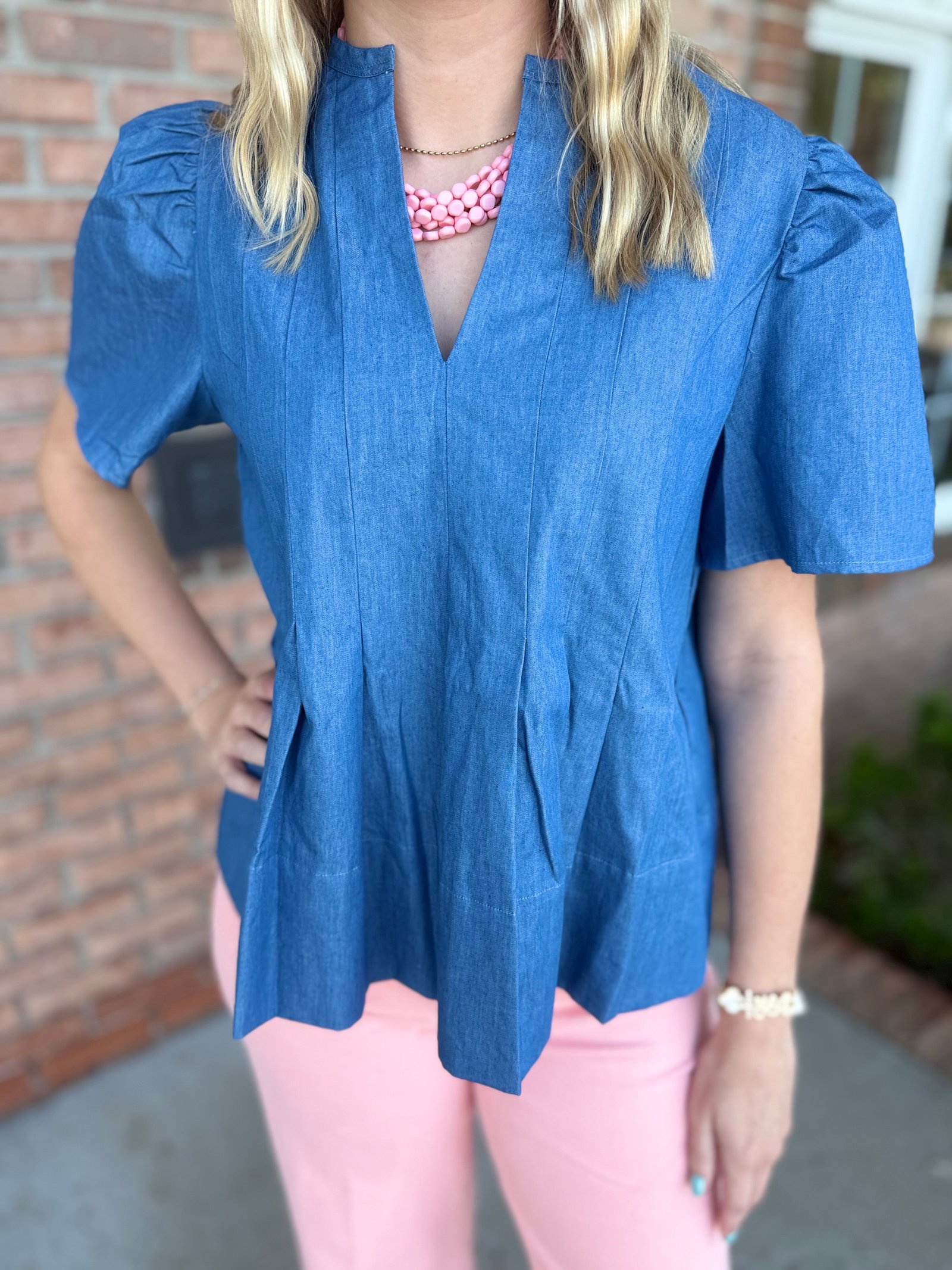Pleated Perfection Top-130 Dressy Tops & Blouses-Simply Stylish boutique-Simply Stylish Boutique | Women’s & Kid’s Fashion | Paducah, KY