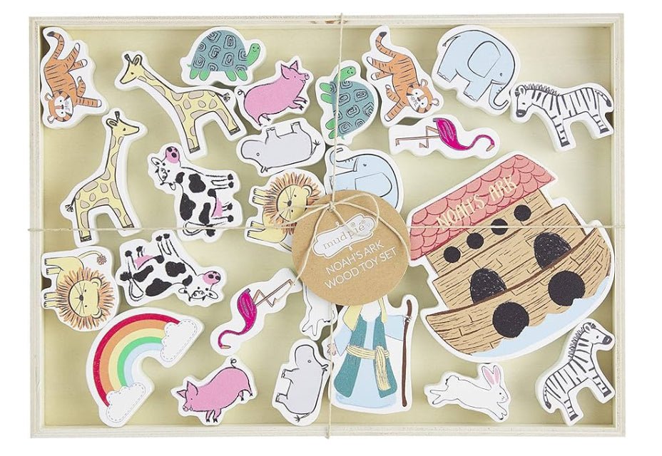 Noah's Ark Wood Toy Set-520 Baby & Kids Gifts-mud pie-Simply Stylish Boutique | Women’s & Kid’s Fashion | Paducah, KY