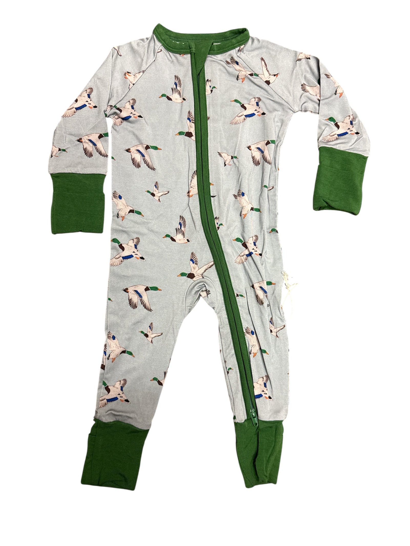 Mallard Convertible Zip Pajamas-520 Baby & Kids Gifts-Simply Stylish Boutique-Simply Stylish Boutique | Women’s & Kid’s Fashion | Paducah, KY