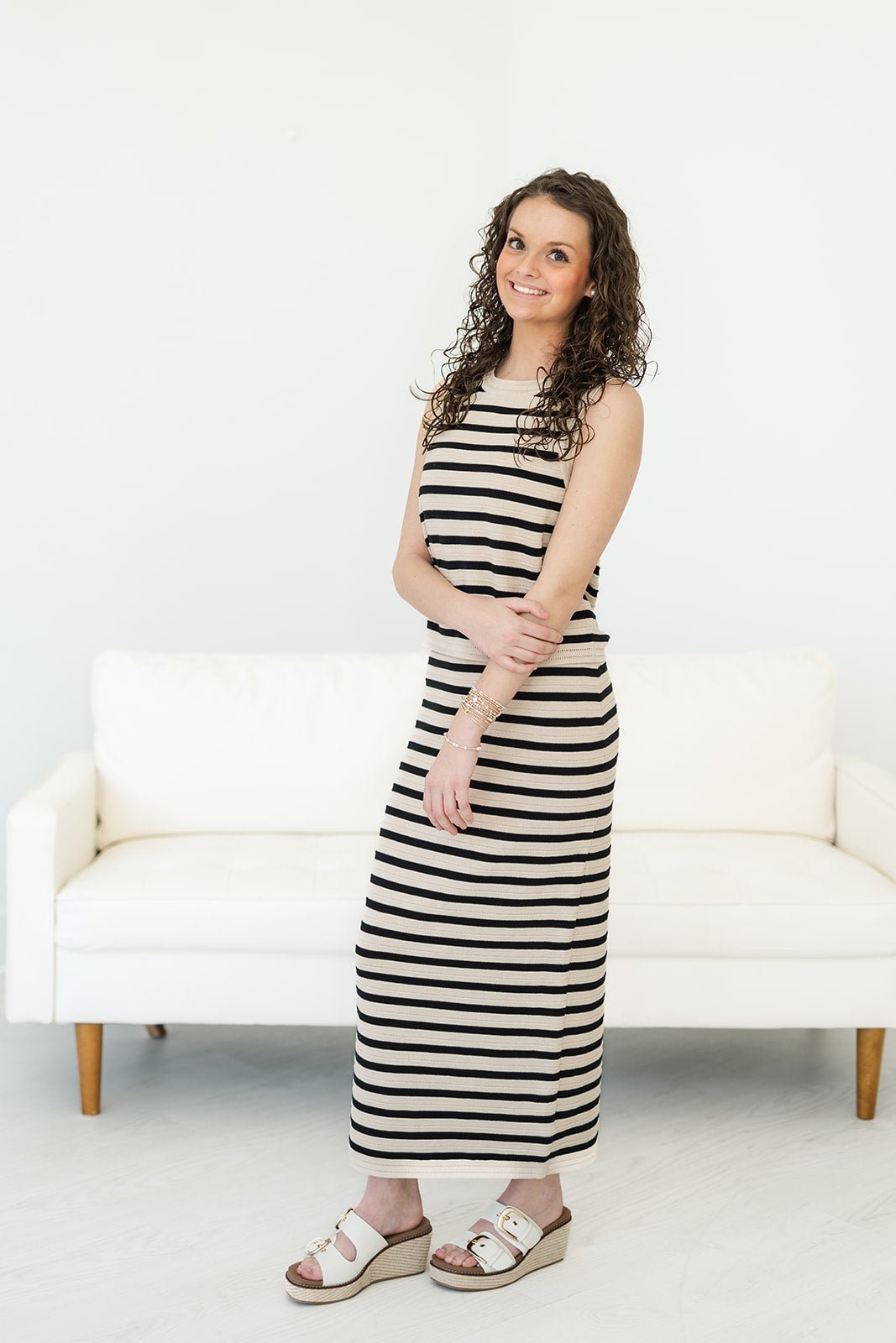 Emori Striped Skirt-220 Skirts/Shorts-Simply Stylish Boutique-Simply Stylish Boutique | Women’s & Kid’s Fashion | Paducah, KY