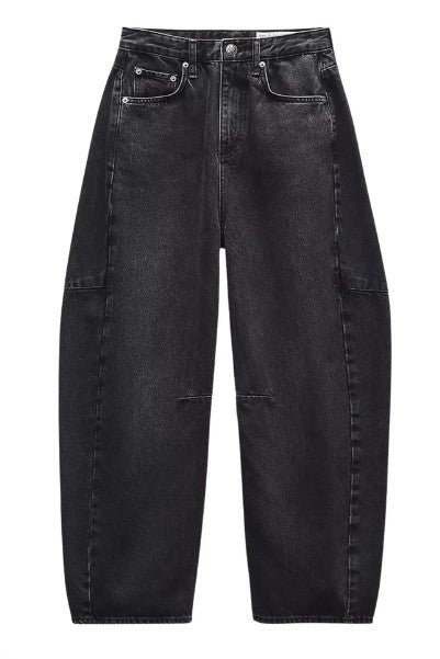 High Rise Barrel Jeans-230 Pants-Simply Stylish Boutique-Simply Stylish Boutique | Women’s & Kid’s Fashion | Paducah, KY