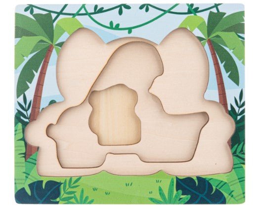 Wooden Jungle Layered Puzzle-520 Baby & Kids Gifts-Simply Stylish boutique-Simply Stylish Boutique | Women’s & Kid’s Fashion | Paducah, KY