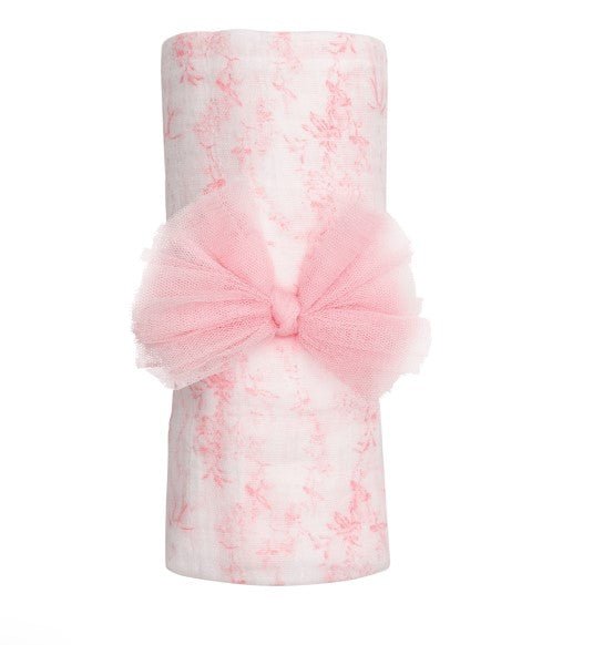 Pink Toile Swaddle And Headband-520 Baby & Kids Gifts-Simply Stylish Boutique-Simply Stylish Boutique | Women’s & Kid’s Fashion | Paducah, KY