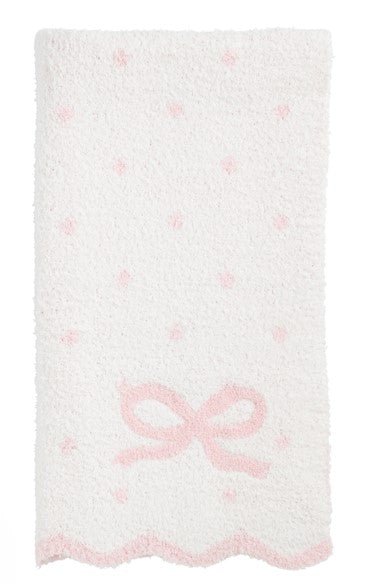 Scallop Bow Chenille Blanket-520 Baby & Kids Gifts-Simply Stylish Boutique-Simply Stylish Boutique | Women’s & Kid’s Fashion | Paducah, KY