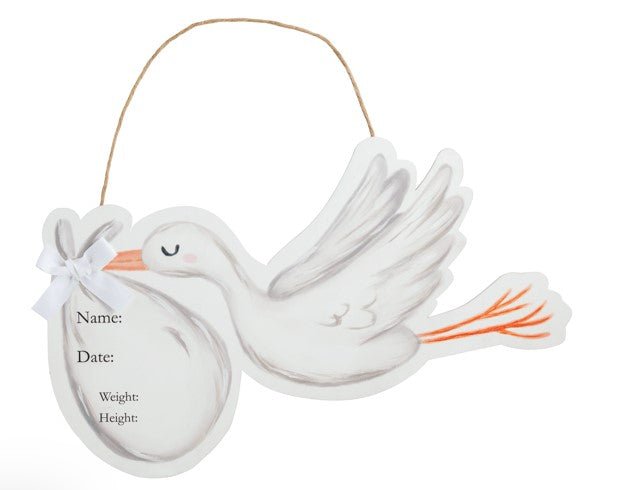 Stork Door Hanger-520 Baby & Kids Gifts-Simply Stylish Boutique-Simply Stylish Boutique | Women’s & Kid’s Fashion | Paducah, KY