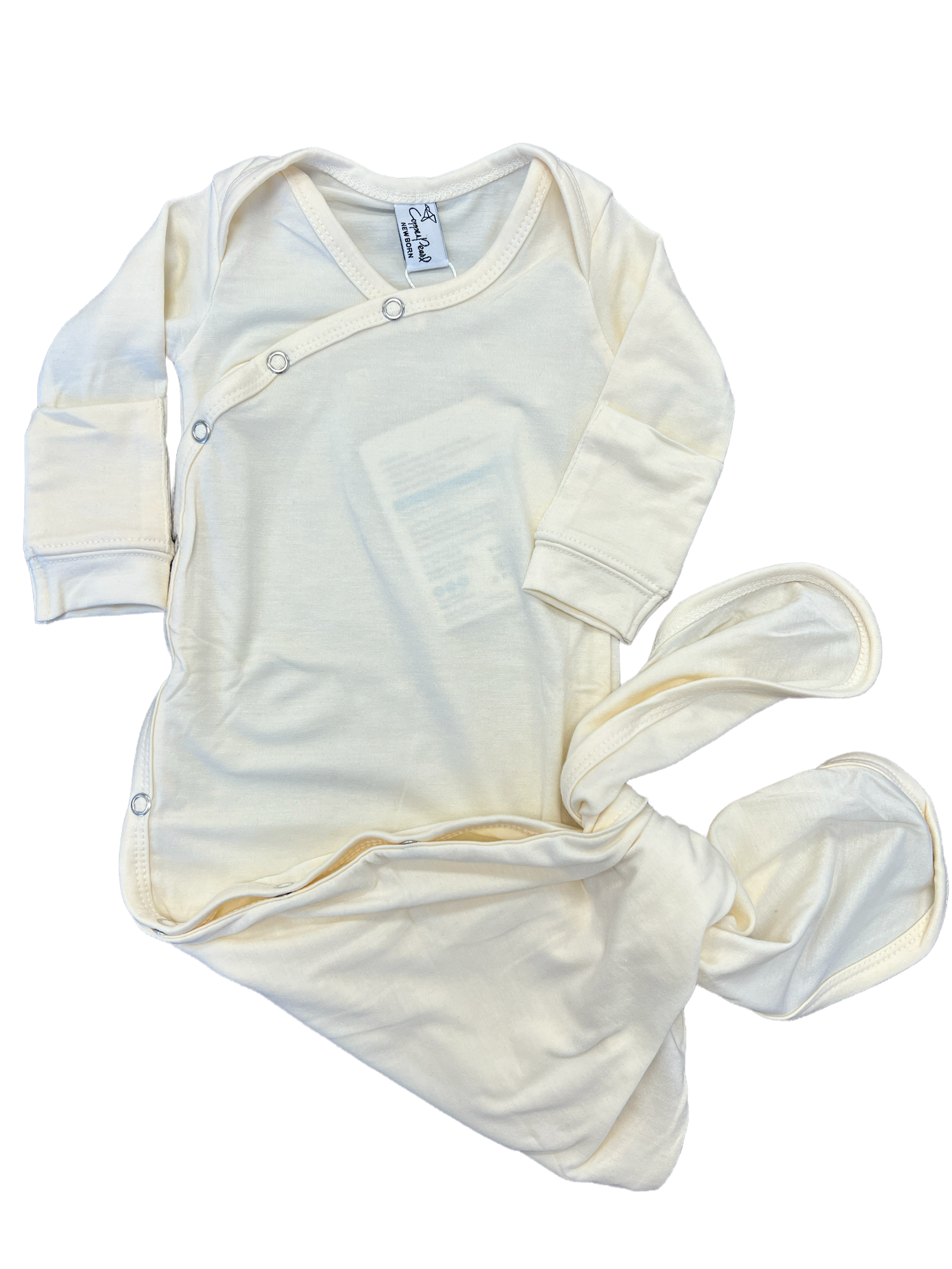 Yuma Newborn Knotted Gown-520 Baby & Kids Gifts-Simply Stylish Boutique-Simply Stylish Boutique | Women’s & Kid’s Fashion | Paducah, KY